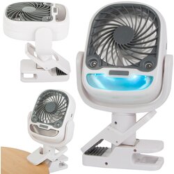 2v1 aku. 2000mAh LED RGB prenosna klimatska naprava in ventilator USB Cene