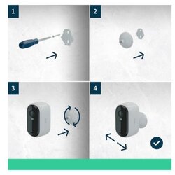 ARLO VMK3350-100EUS essential (gen. 2) bundle 2K outdoor set od 3 nadzorne kamere + 3 solarna punjača Cene