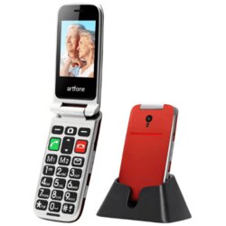 artfone telefon na tipke CF241A preklop red Cene