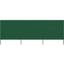 vidaXL Vjetrobran s 3 panela od tkanine 400 x 160 cm zeleni Cijene