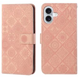 SUNSKY Eleganten etui ovitek za iPhone 16, Ethnic, Pink Cene