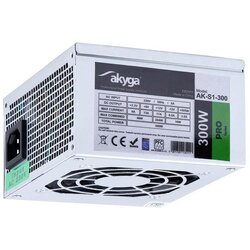 Akyga AK-S1-300 power supply unit 300 W 20+4 pin ATX SFX Silver Cene