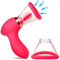 Lickgasm Plump Pleasure Licking & Sucking Clitoral Stimulator Pink Cene