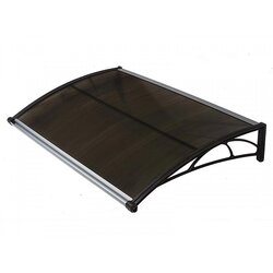 TT Nadstrešnica Za Vrata 82x120cm Smeđa Baza Ploča Bronza 6mm Cene