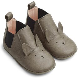 Liewood otroški usnjeni copatki rabbit grey Cene