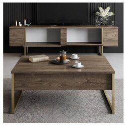 Hanah home tv komoda lux - orah, zlato Cene