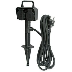 VOLTOMAT Vtičnica na kolu (3.500 W, IP44, Dolžina kabla: 5 m, Število vtičnic Schuko: 2 kos) Cene