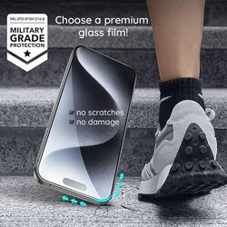 ESR premium kaljeno staklo za iPhone 15 Pro Max - crno Cene