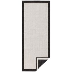NORTHRUGS Črno-krem zunanja preproga Panama, 80 x 250 cm Cene