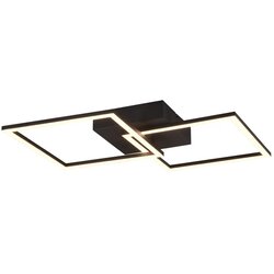 REALITY Stropna LED-svetilka Trail 1-plamenska črna mat 44,6 cm x 39,6 cm Cene