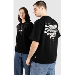 Another Cotton Lab Overpriced Flat Whites T-shirt black Cene