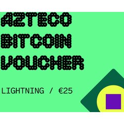 Crypto Azteco Bitcoin Lightning 25 EUR voučer/bon Cene
