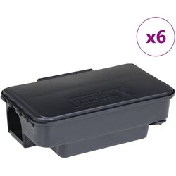vidaXL Pasti za miši 6 kosov ?rne 22x12,5x7,5 cm, (5000202806) Cene
