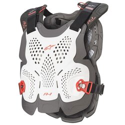 Alpinestars A-1 plus štitnik za grudi bel/tmn-crv m/l Cene