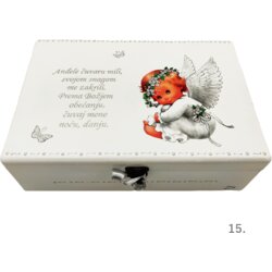 Angel varuh na škatlici spominov za deklice kot darilo za krst ali rojstni dan - 15. - 154271 Cene