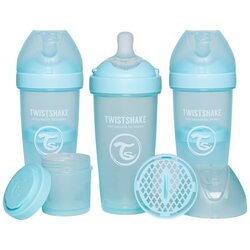 Twistshake steklenička anti-colic pro double pastel blue Cene