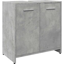 Maison Chic Kopalniška omarica za umivalnik - Umivalniška omarica Betonska siva 60x33x60 cm, (21758972) Cene
