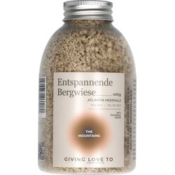 GIVING LOVE TO Sol za kupanje "Opuštajuća planinska livada" - The Mountains - 400 g Cene