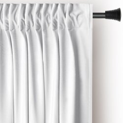 Restilo Bijela zavjesa za djelomično zamračenje od samta 140x270 cm Pleat – Cijene