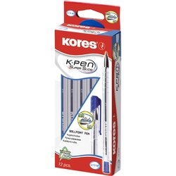 Kores kemični svinčnik za enkratno uporabo K-PEN Super Slide K11, moder, (21656148) Cene