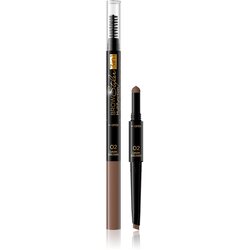 Eveline Cosmetics Brow Styler natančni svinčnik za obrvi 3v1 odtenek 02 Dark Brown 1,2 g Cene
