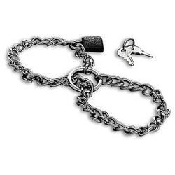 Metal Hard STEEL CHAIN CUFFS Cene