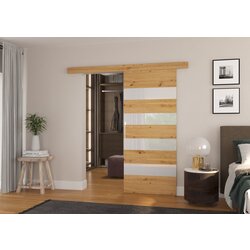 ADRK Drsna stenska vrata MILOU z lakobel detajli 96 cm - HRAST ARTISAN Cene