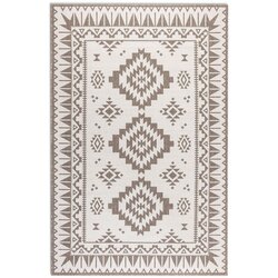 Elle Decoration Smeđi/krem vanjski tepih 200x290 cm Gemini – Cene
