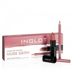 Inglot Makeup Set for lips NUDE SATIN Cene