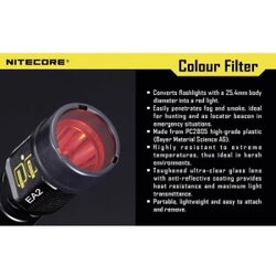 Nitecore NITNFB25 filter u boji EC1, EC2, EA1, EA2, MT2C, P12, SRT3, SRT5 i svjetiljke Ø 25 mm plava boja Cene