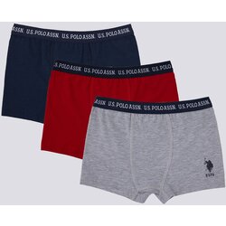 U.S. Polo Assn. set bokserica za dečake US1371, 3 komada, teget, sive i crvene Cene