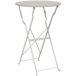 vidaXL Zložljiva Bistro Miza Bež Ø50x71 cm Odpornot proti rji Cene