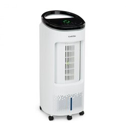 Klarstein IceWind Plus, hladilnik zraka 4 v 1, ventilator, vlažilec zraka, čistilec zraka, 330 m³ / h, 65 W, 7 litrov, 4 hitrosti, nihanje, ionizator, časovnik, daljinski upravljalnik, mobilen Cene