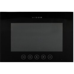 VIDOS WiFi video door phone monitor X M11B-X 7 screen LCD TFT 1024x600px Black Cene