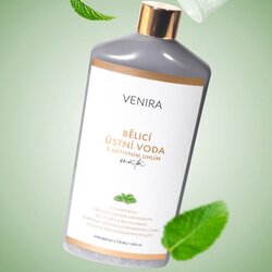 Venira Whitening Mouthwash with Active Charcoal belilna ustna voda z aktivnim ogljem 500 ml Cene