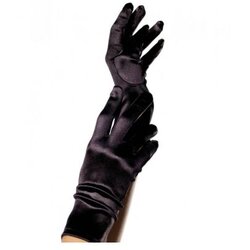 Leg Avenue Wrist Length Satin Gloves 2B Black Cijene