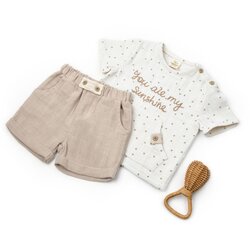 BABY COSY ORGANIC Baby Cosy dvodelni komplet od pamučnog muslina za bebu Cene
