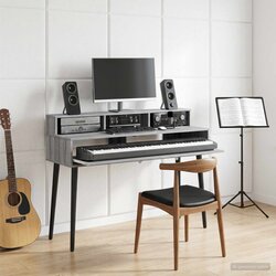 Studio radni stol Siva Sonoma 110 x 42,5 x 36 cm Cene