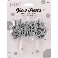 Glow Fiesta, svećica, Happy birthday - odaberite boju Cene