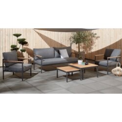 Lounge garnitura odesund 5 osoba siva Cene