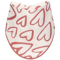 T-TOMI BIO Bamboo Bibs Pink Hearts slinček 27 x 42 cm 1 kos Cene
