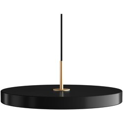 UMAGE Črna LED viseča svetilka s kovinskim senčnikom ø 43 cm Asteria Medium – Cene