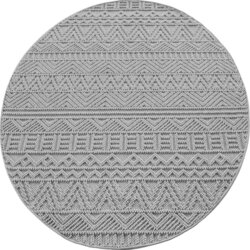 Ay Yildiz RAVNO TKANA PREPROGA HELIX 120 cm tkano srebrne barve Cene
