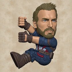 Neca SCALERS-2 CHARACTERS-AVENGERS:INFINITY WAR-CAPTAIN AMERICA Cene