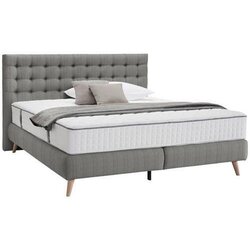 Welnova POSTELJA BOXSPRING 180 cm x 200 cm , tekstil svetlo siva Cene