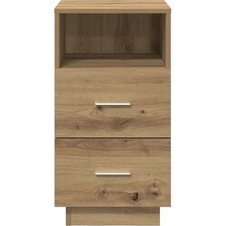 vidaXL Noćni ormarić s 2 ladice artisan hrast 36x36x68 cm Cijene