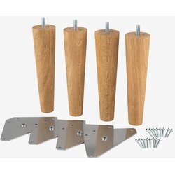 Torvi Line Noge za krevet 5x19 cm, Hrast Cene