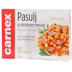 Carnex PASULJ SA DIMLJENIM MESOM 400G FOLIJA Cene