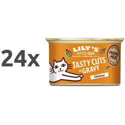 Lily's Kitchen Tasty Cuts v omaki Adult - piščanec in svinjina 24 x 85 g Cene