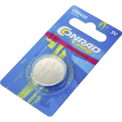 Conrad energy CR2430 gumbne celice CR 2430 litij 290 mAh 3 V 1 kos, (20430346) Cene